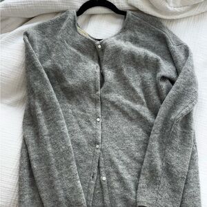 Sézane Gaspard Cardigan Gray